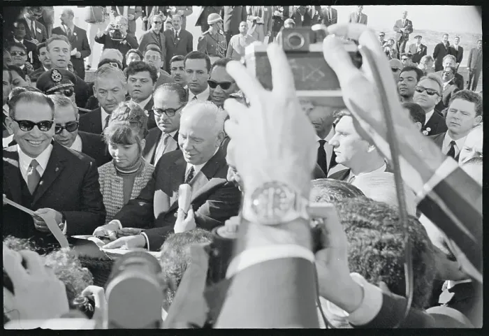 Framed Print : Political Leaders Cutting Ribbon Framed Print : Political Leaders Cutting Ribbon