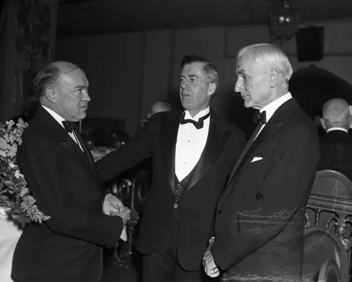 Framed Print : Political Leaders Having Conversation at Victory Dinner in Washington, D.C Framed Print : Political Leaders Having Conversation at Victory Dinner in Washington, D.C