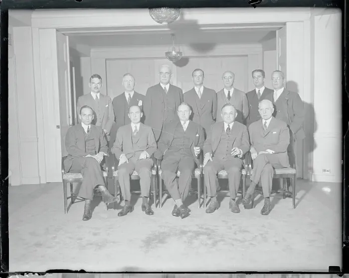 Framed Print : Political Leaders Posing at Breakfast for William Donovan Framed Print : Political Leaders Posing at Breakfast for William Donovan