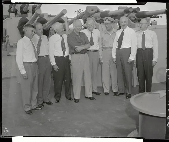 Framed Print : Political Leaders Standing Near Tanks Framed Print : Political Leaders Standing Near Tanks