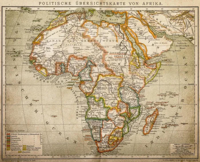 Framed Print : Political outline map of Africa Framed Print : Political outline map of Africa