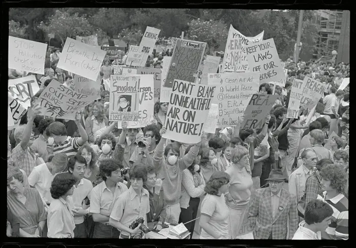 Framed Print : Political Protesters with Signs Framed Print : Political Protesters with Signs