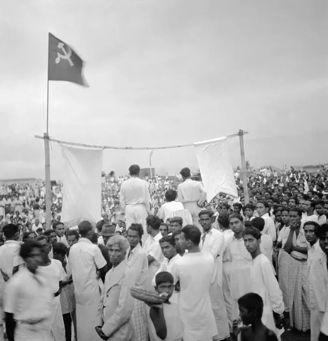 Framed Print : Political rally in Ceylon Framed Print : Political rally in Ceylon