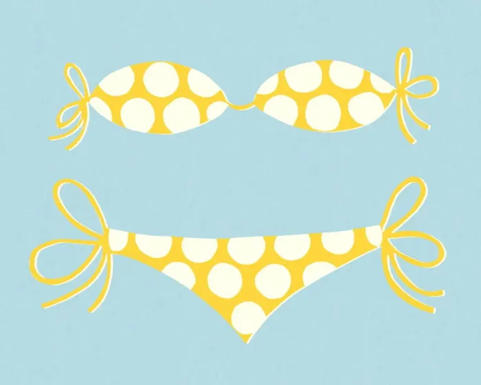 Framed Print : Polka Dot Bikini Framed Print : Polka Dot Bikini