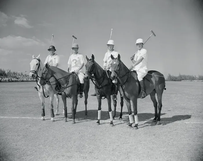 Framed Print : Polo Players Sitting on Their Horses Framed Print : Polo Players Sitting on Their Horses