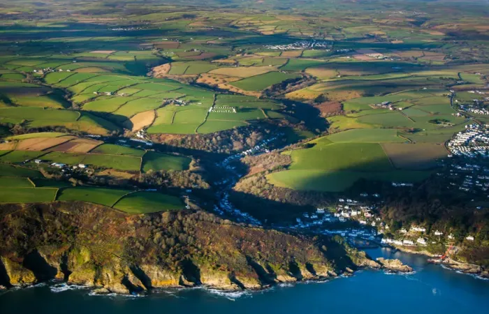 Framed Print : Polperro from above Framed Print : Polperro from above