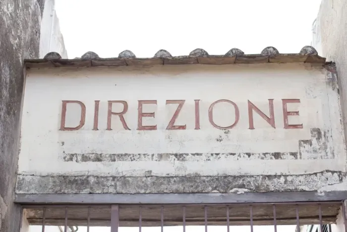 Framed Print : Sign. Pompeii. Naples. Italy