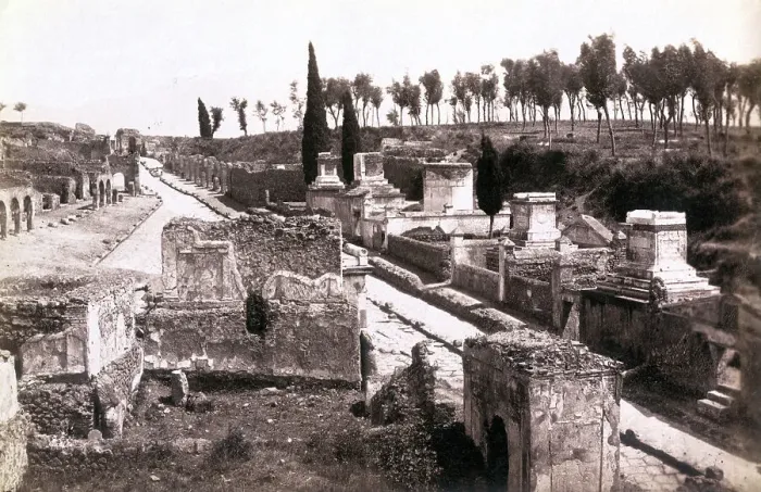 Framed Print : Pompeii's Street of Tombs Framed Print : Pompeii's Street of Tombs