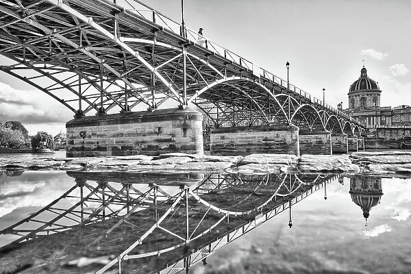 The Pont des Arts, on the Seine, in Paris, France