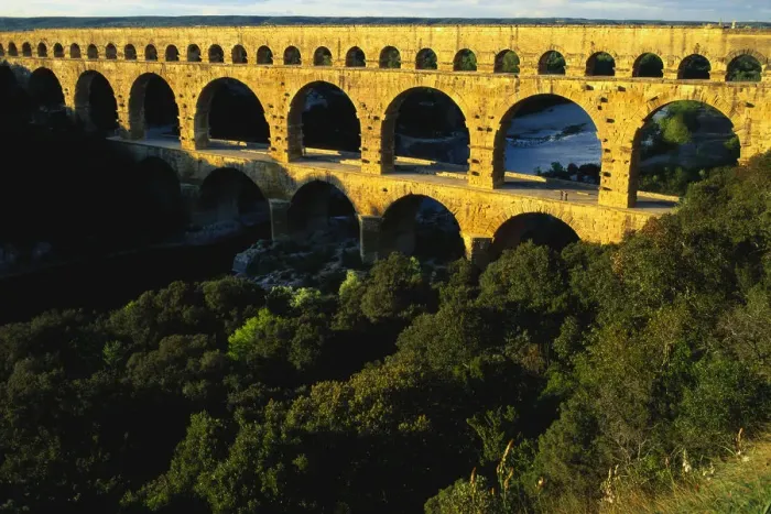 Framed Print : Pont du Gard, Languedoc, France Framed Print : Pont du Gard, Languedoc, France