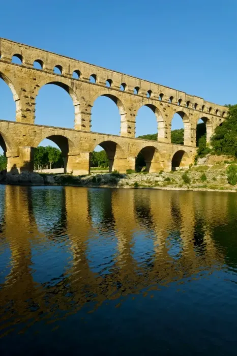 Framed Print : Pont Du Gard, Roman Bridge, Nimes, France Framed Print : Pont Du Gard, Roman Bridge, Nimes, France