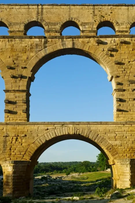 Framed Print : Pont Du Gard, Roman Bridge, Nimes, France Framed Print : Pont Du Gard, Roman Bridge, Nimes, France