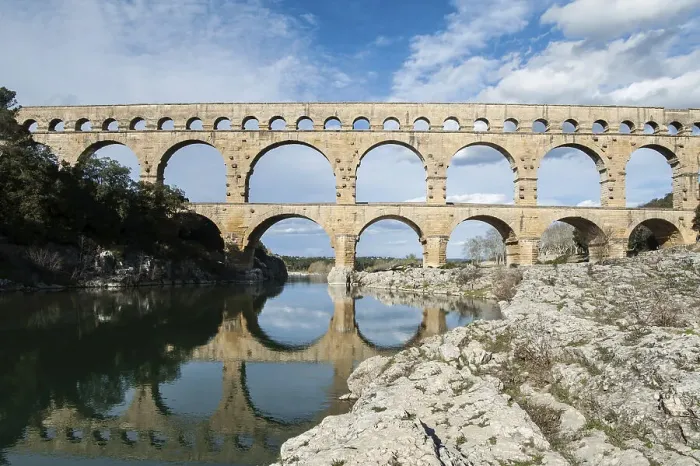 Framed Print : Pont de garde, bridge, france Framed Print : Pont de garde, bridge, france