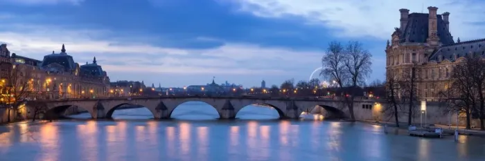Framed Print : Pont Royal at dusk