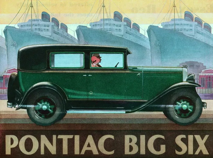 Framed Print : Pontiac Big Six Advertisement Framed Print : Pontiac Big Six Advertisement