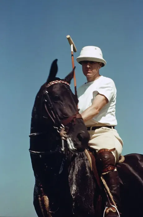 Framed Print : PONY CLUB. UNIONVILLE, PA - CIRCA 1958: A rider poses on his polo pony Framed Print : PONY CLUB. UNIONVILLE, PA - CIRCA 1958: A rider poses on his polo pony