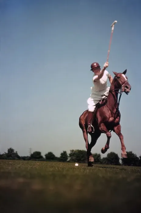 Framed Print : PONY CLUB. UNIONVILLE, PA - CIRCA 1958: A rider swings his polo mallet Framed Print : PONY CLUB. UNIONVILLE, PA - CIRCA 1958: A rider swings his polo mallet