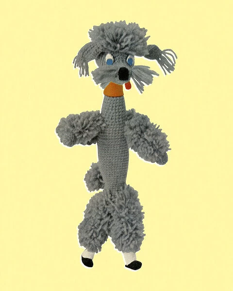Poodle Made of Yarn