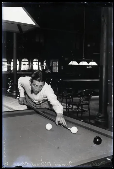 Framed Print : Pool Player About To Take Shot