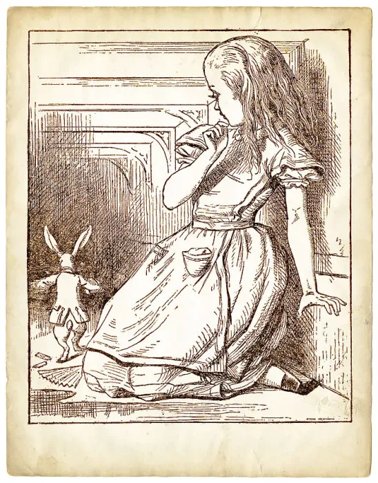 Framed Print : The Pool of Tears Alice in Wonderland Framed Print : The Pool of Tears Alice in Wonderland