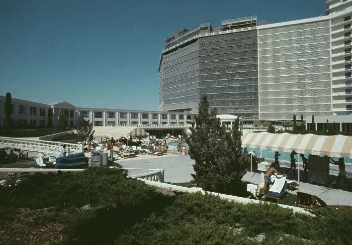 Framed Print : Poolside View At Caesar's Palace Framed Print : Poolside View At Caesar's Palace