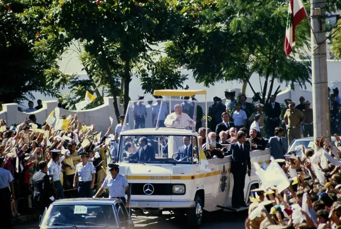 Framed Print : Pope John Paul II In Brazil Framed Print : Pope John Paul II In Brazil