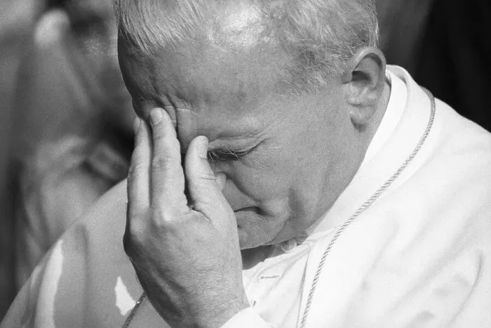 Framed Print : Pope John Paul II at His Family's Plot Framed Print : Pope John Paul II at His Family's Plot