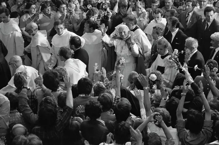 Framed Print : Pope John Paul II In Kracow Poland Framed Print : Pope John Paul II In Kracow Poland