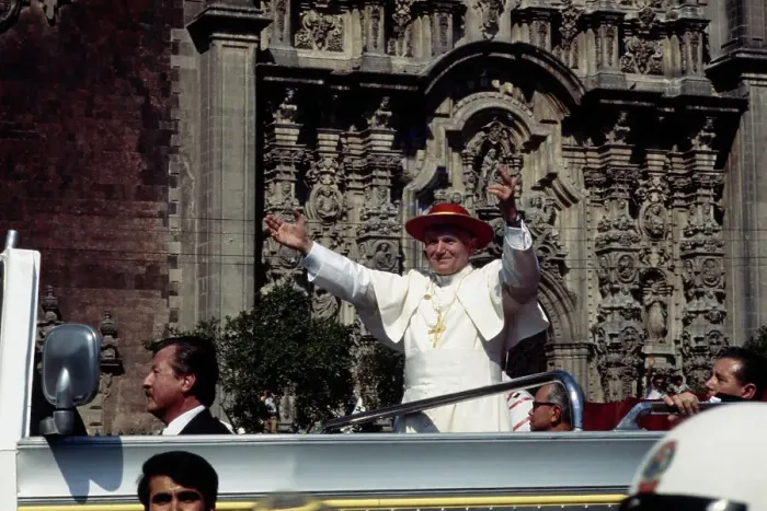 Framed Print : Pope John Paul II In Mexico Framed Print : Pope John Paul II In Mexico