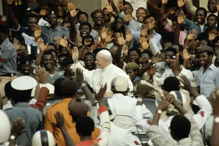 Framed Print : Pope John Paul II in Nigeria Framed Print : Pope John Paul II in Nigeria