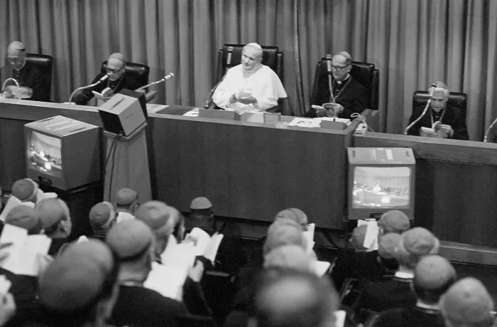 Framed Print : Pope John Paul II Seated At Table Framed Print : Pope John Paul II Seated At Table