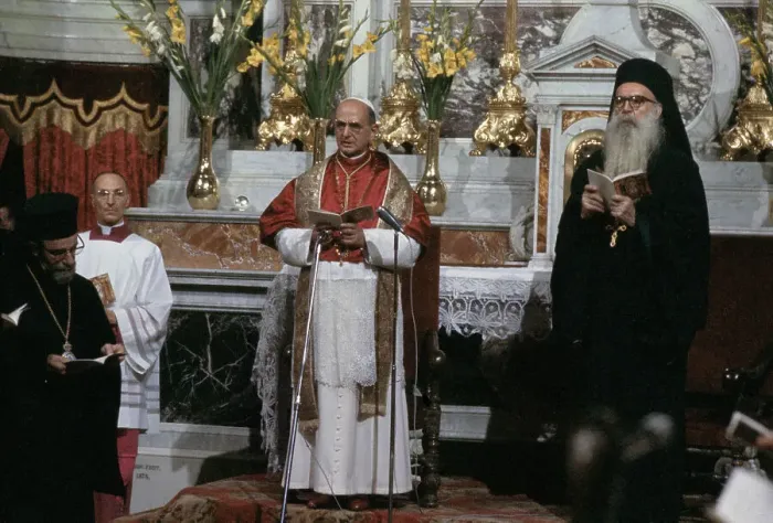 Framed Print : Pope Paul VI And Athenagoras Framed Print : Pope Paul VI And Athenagoras