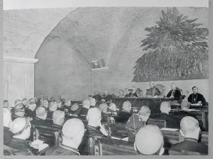 Framed Print : Pope Paul VI Opening Session of the Bishops Synod Framed Print : Pope Paul VI Opening Session of the Bishops Synod