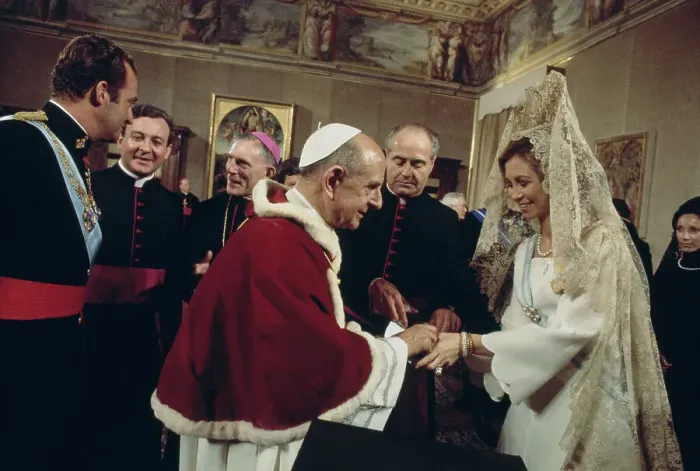 Framed Print : Pope Paul VI With Spanish Royals Framed Print : Pope Paul VI With Spanish Royals