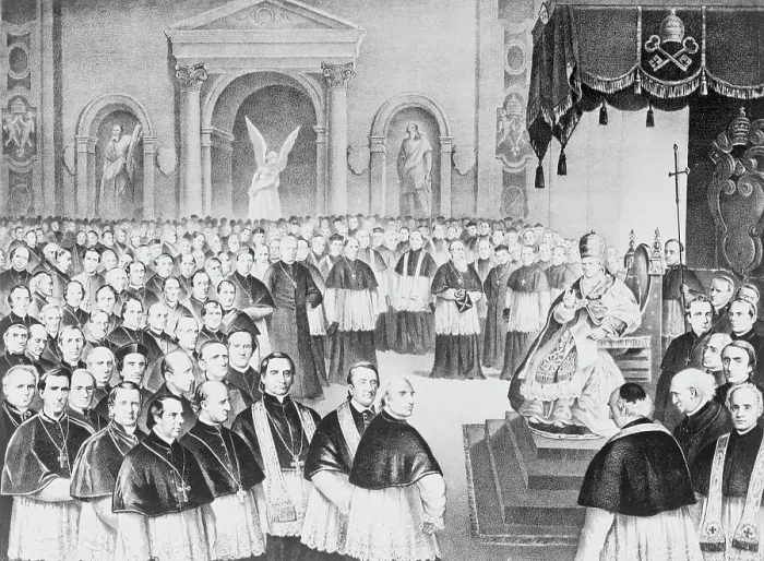 Framed Print : Pope Pius IX with Colleagues