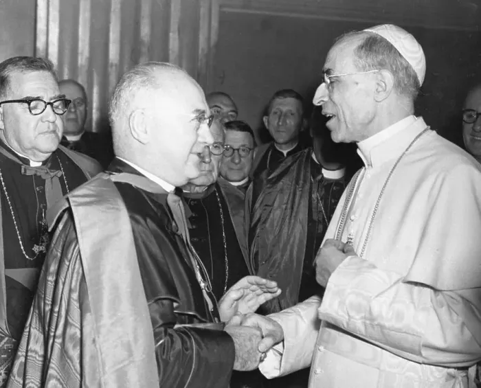 Framed Print : Pope Pius XII Greets Francis Spellman Framed Print : Pope Pius XII Greets Francis Spellman
