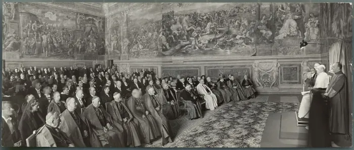 Framed Print : Pope and Religious Clerics During Dedication Framed Print : Pope and Religious Clerics During Dedication