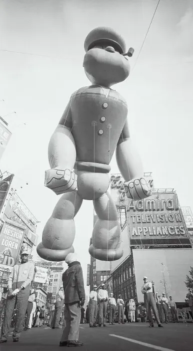 Framed Print : Popeye Balloon at Macy's Thanksgiving Day Parade