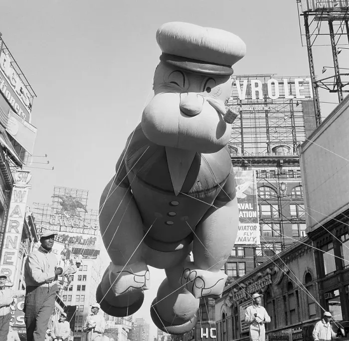 Framed Print : Popeye Balloon in Thanksgiving Day Parade Framed Print : Popeye Balloon in Thanksgiving Day Parade