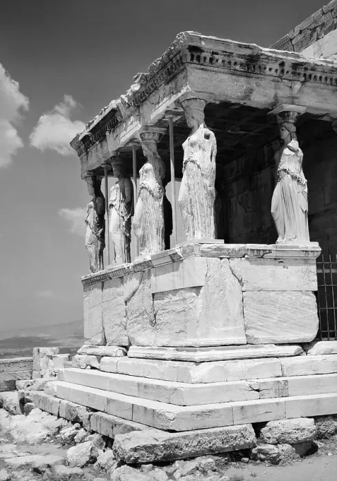 Framed Print : Porch of the Caryatids at the Erechtheion