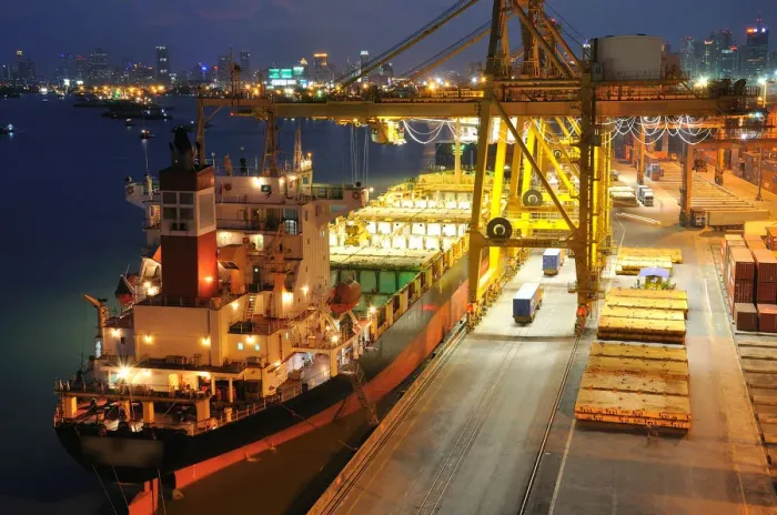 Framed Print : The Port Authority of Thailand