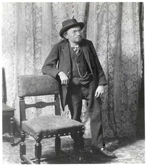 Framed Print : Port. Charles Steinmetz Leans On Chair Framed Print : Port. Charles Steinmetz Leans On Chair