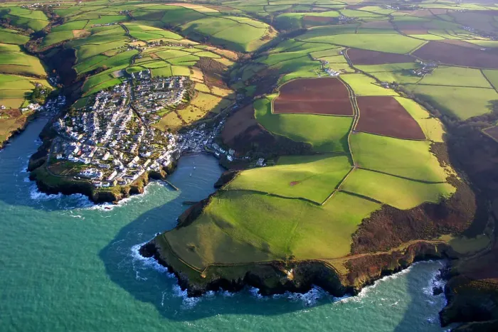 Framed Print : Port Isaac from above Framed Print : Port Isaac from above