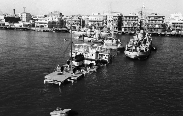 Framed Print : Port Said Blockade Framed Print : Port Said Blockade