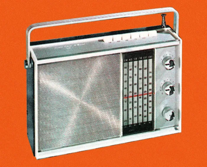 Framed Print : Portable Radio
