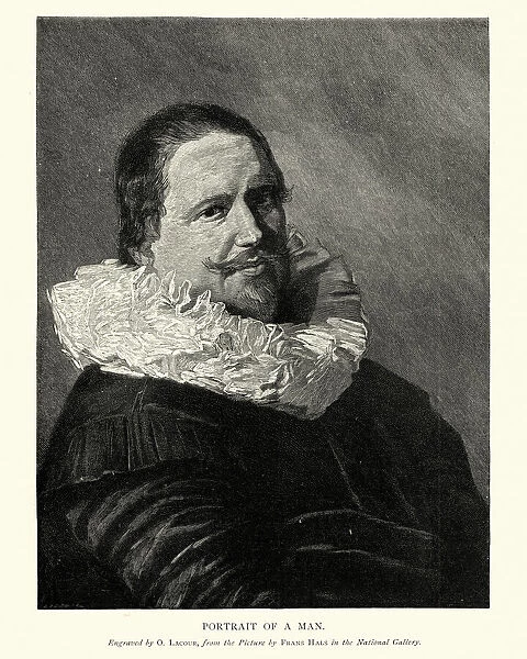 Portait of a man, by Frans Hals