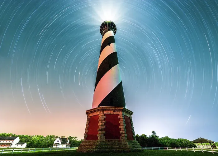 Framed Print : A Portal to Cape Hatteras Light House Framed Print : A Portal to Cape Hatteras Light House
