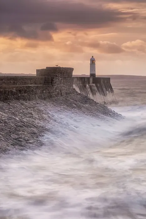 Framed Print : Portcawl Lighthouse Stormy View Framed Print : Portcawl Lighthouse Stormy View