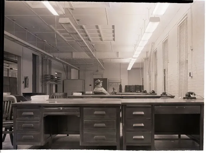Framed Print : Porter Sleeps in Newbold Morris Office