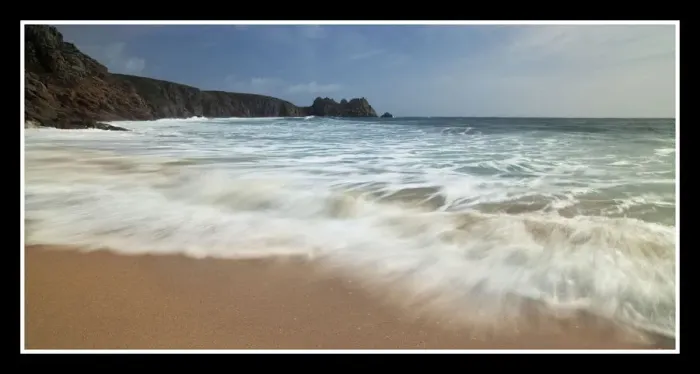 Framed Print : Porthcurno beach Framed Print : Porthcurno beach